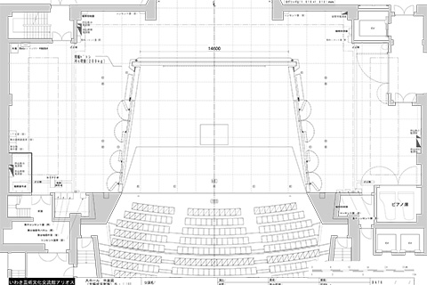 平面図 反射板（大編成）1：100