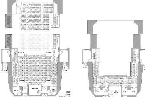 中劇場 客席図 花道形式