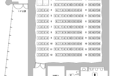 音楽小ホール 客席図