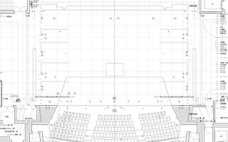 大ホール　平面図　幕　1：100