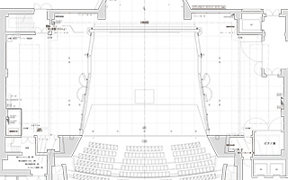 大ホール　平面図　反射板（拡張編成）1：100