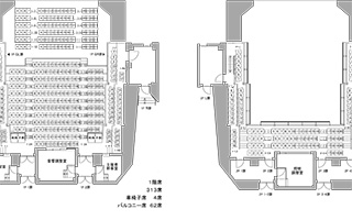 客席図　6間プロセニアム形式
