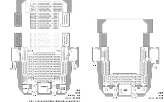中劇場　客席図　花道形式