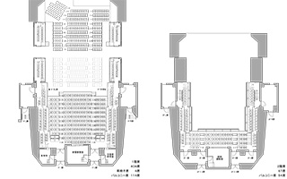 客席図　能舞台形式