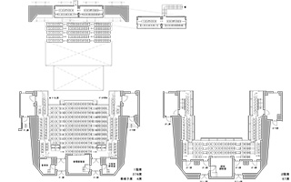 中劇場　客席図　ポディウム形式