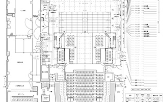 中劇場　平面図　スラスト形式