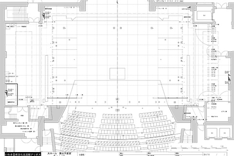 大ホール 平面図 幕 1：100