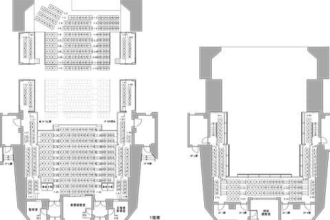 客席図 能舞台形式