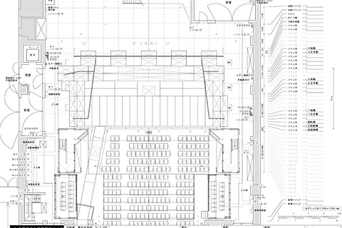 中劇場 平面図 花道形式