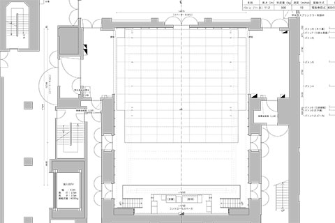 小劇場 平面図 平土間形式